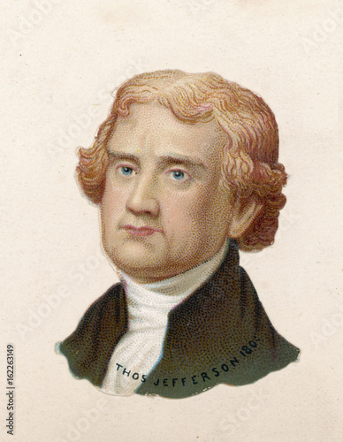 Thomas Jefferson - Scrap. Date: 1743 - 1826 photo