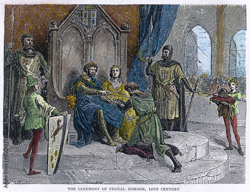 Knight Swears Fealty. Date: 12th century