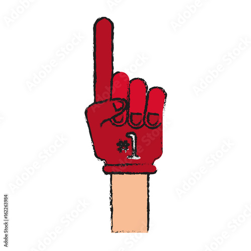 foam finger icon image