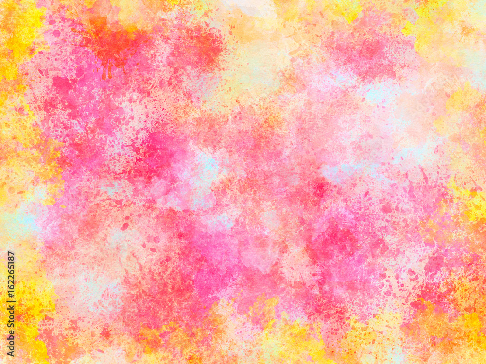Abstract summer watercolor texture background. Oil painting style.	