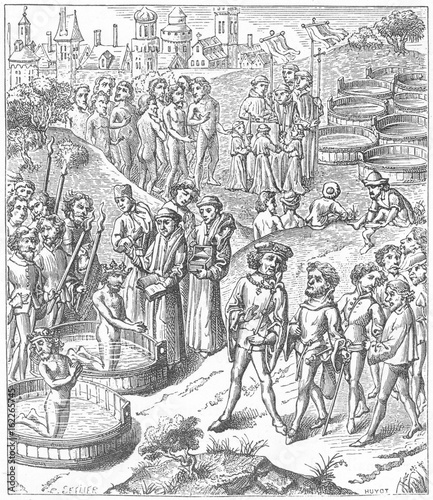 German Saxons Baptised. Date: circa 792