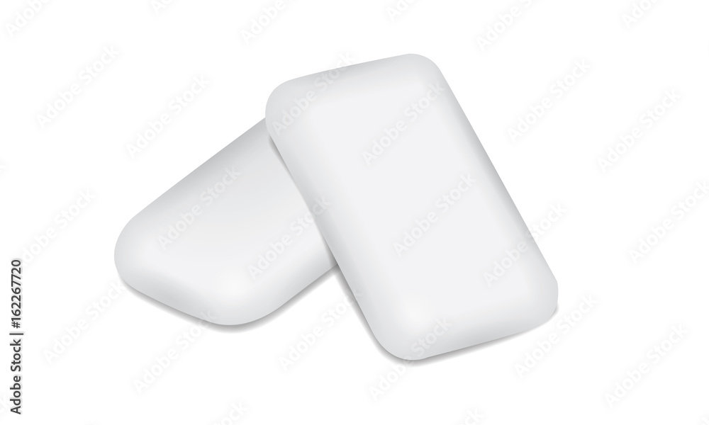 Chewing gum or soap Chewing gum or soap
