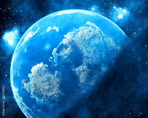 Fototapeta Naklejka Na Ścianę i Meble -  Planet in space.Universe background