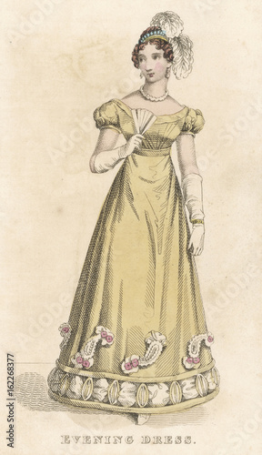 Evening Dress 1824. Date: 1824