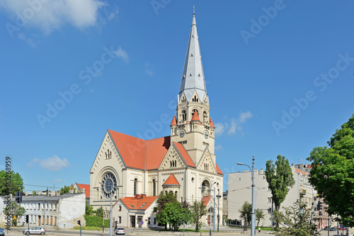 Łódź, Polska -Kościół Ewangelicko-Augsburski pw. Św. Mateusza