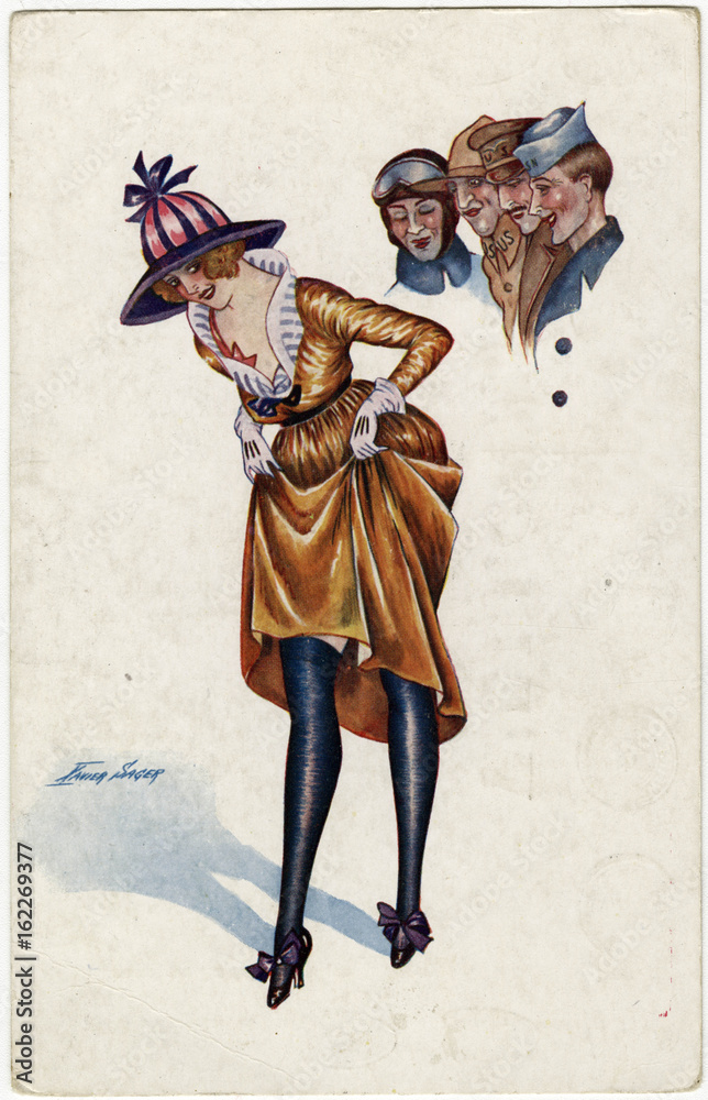 Obraz premium Female Type - Paris. Date: circa 1915