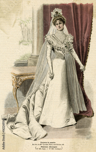 Wedding Dress 1899. Date: 1899
