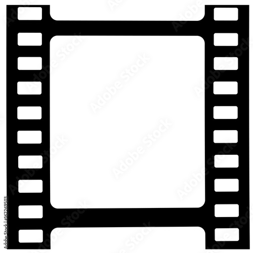 film, movie, photo, filmstrip set of film frame, vector illustration