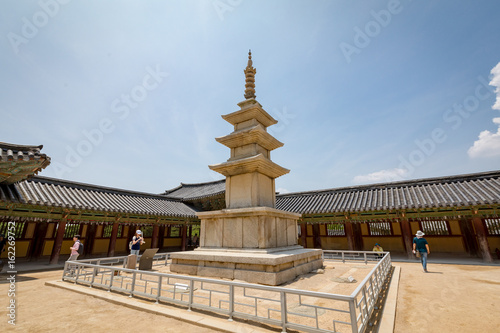 Jun 23, 2017 The stone pagoda Seokgatap at Bulguksa temple in Gyeongju, South Korea - Tour destination