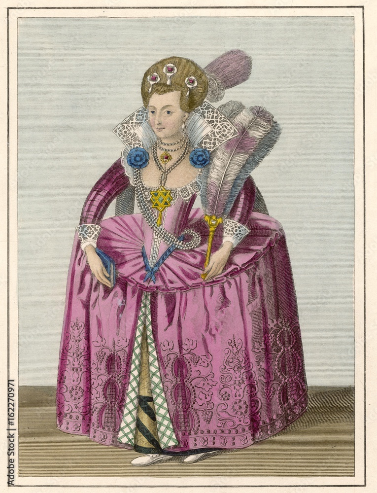 Anne of Denmark Costume. Date: circa 1603