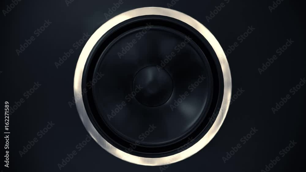 Speakers music vibrating sub cone beats bass club loudspeaker sound boom box 4k