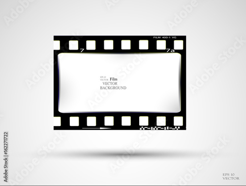 film, movie, photo, filmstrip set of film frame, vector illustration