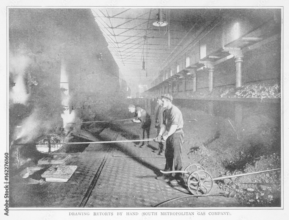 Gas - Drawing Retorts - 1903. Date: 1903 Gas - Drawing Retorts - 1903. Date: 1903