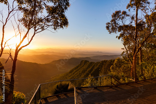 Sunset view from the Gold Coast hinterland