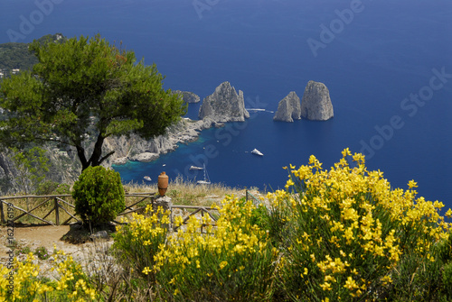 Capri, Faraglioni da Monte Solaro photo