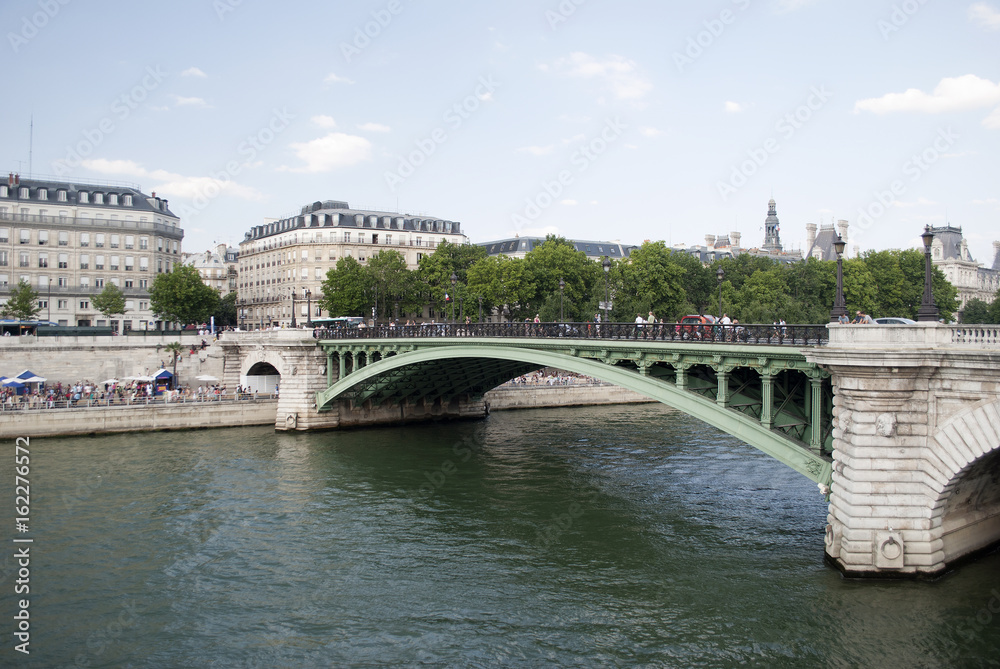 France. Paris. The Bridge To Notre Dame