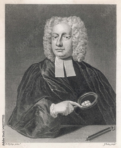Obraz na plátně J T Desaguliers. Date: 1683 - 1744