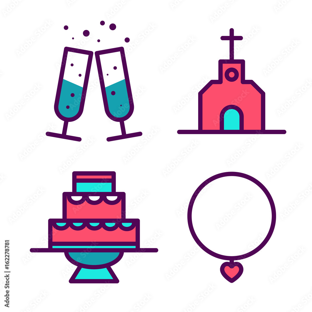 Fototapeta premium Wedding icon