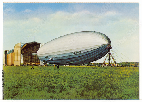 Zeppelin LZ 130 - Postcard. Date: 1938