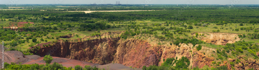 Obraz premium Collapse sink-holes in Krivoy Rog, Ukraine
