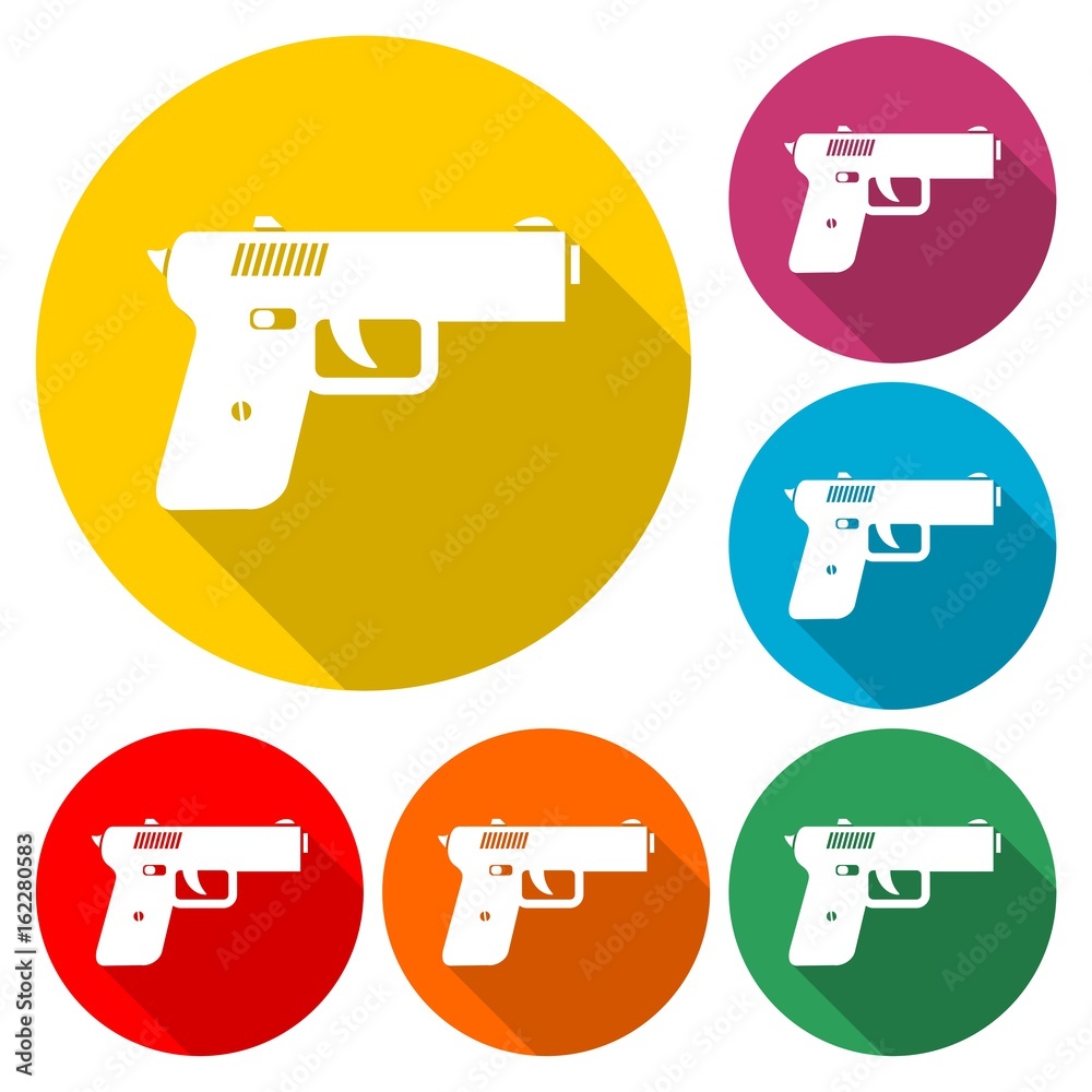 Gun icon illustration Gun icon illustration