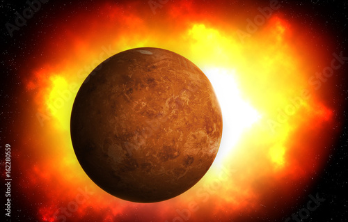 second planet from the Sun is Venus ,Solar system planetarium