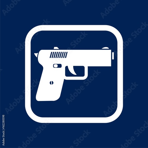 Gun icon illustration 