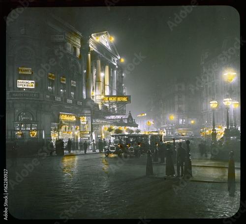 Piccadilly - Lantern Slide. Date: 1910 photo