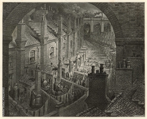 Over London by Rail. Date: 1870