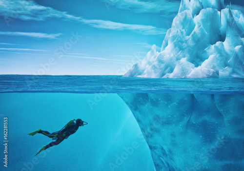 Photography Diver swimming