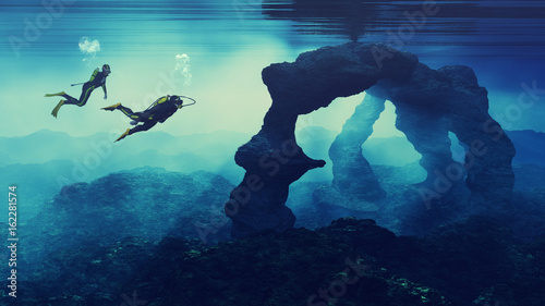 Fotografia, Obraz Teenagers  swimming