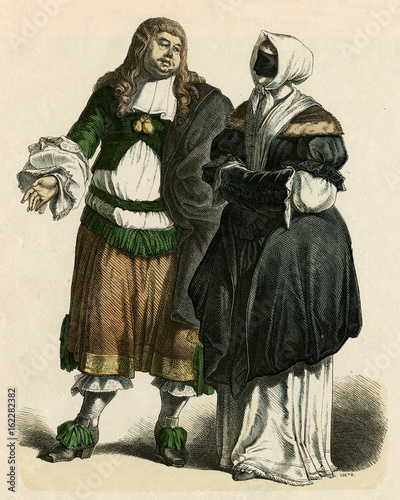 Photos Dutch Townsfolk 1680. Date: circa 1680