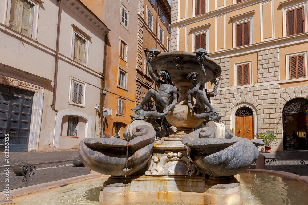 Rome. Fountain of turtles.