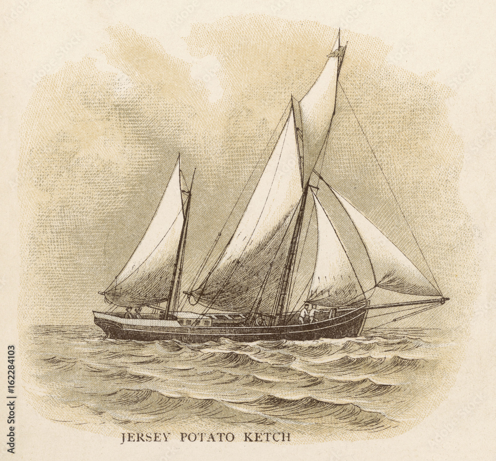 Jersey Potato Ketch. Date: circa 1880