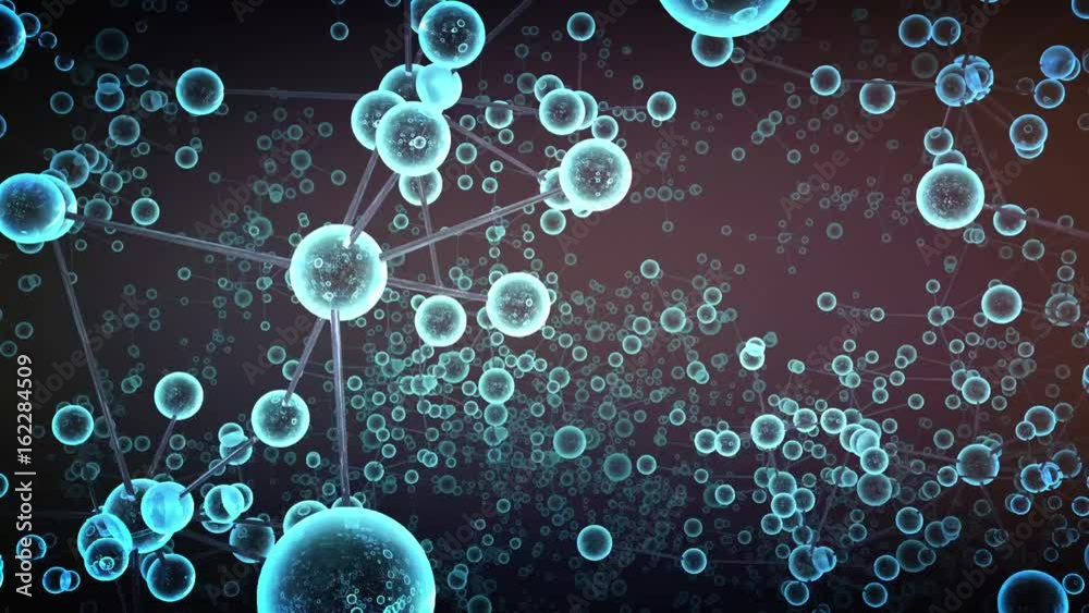Fondo de moleculas