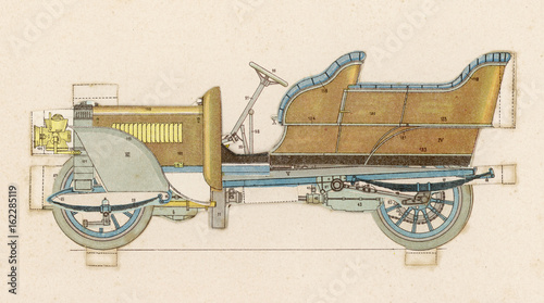 Daimler Motor Car. Date: circa 1909 photo