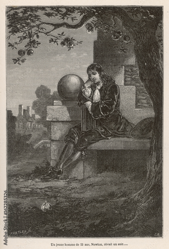 Sir Isaac Newton  English mathematician. Date: circa 1665