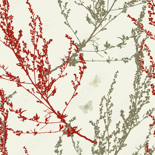 pattern of the wildflowers