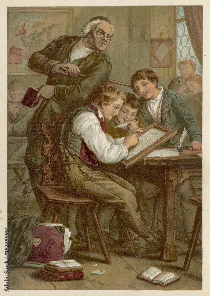Naughty Schoolboy 1886. Date: 1886