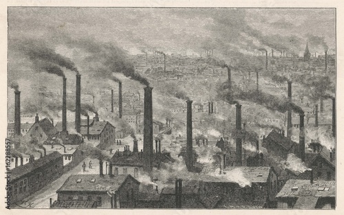 Glasgow - Smoke - circa 1880. Date  circa 1880
