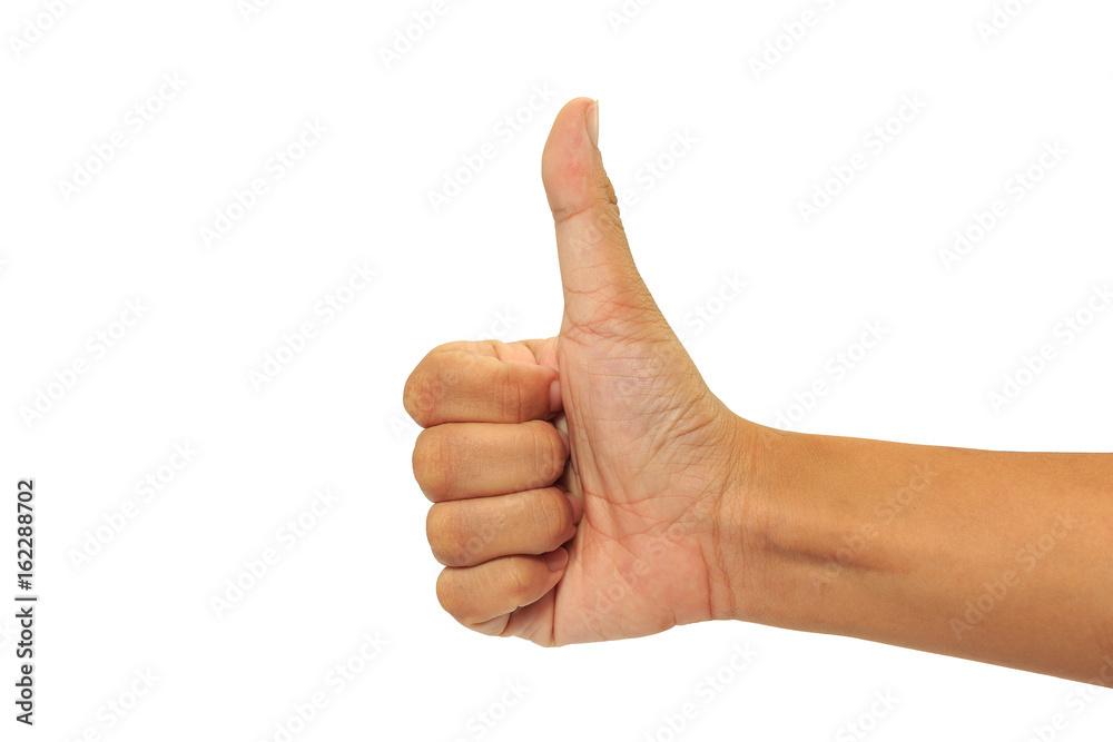 Empty hand isolated on white background Empty hand isolated on white background