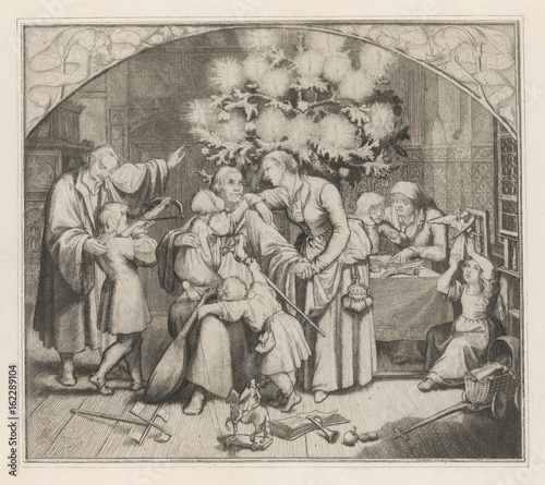 Xmas at the Luthers'. Date: circa 1540