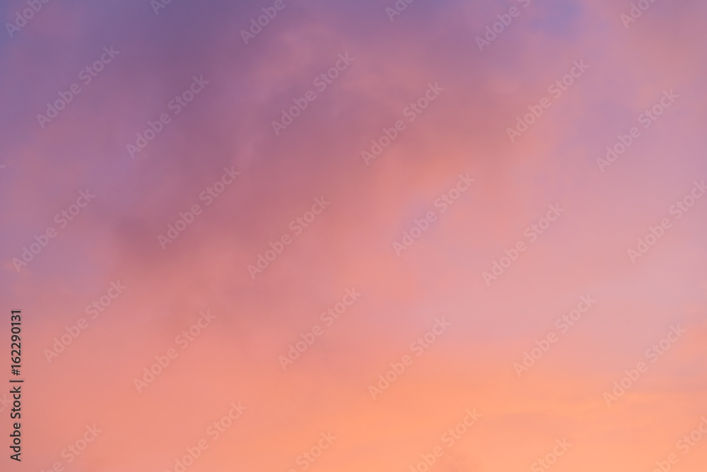 Background of the colorful evening sky and amazing clouds.