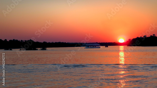 sunset zambeze river, Zimbabwe