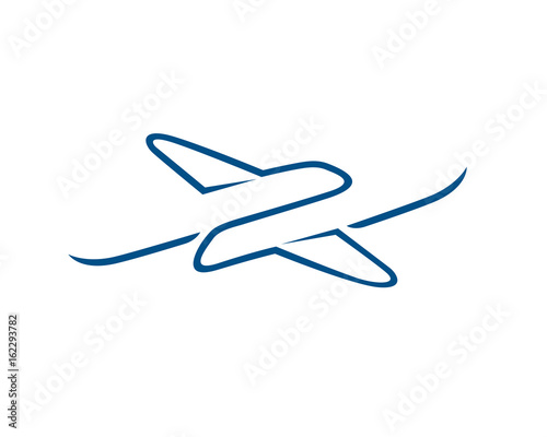 Busy Time, Flight, Departure Arrival and Plane Logo