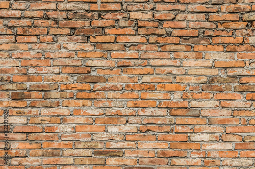 Vintage red brick wall background