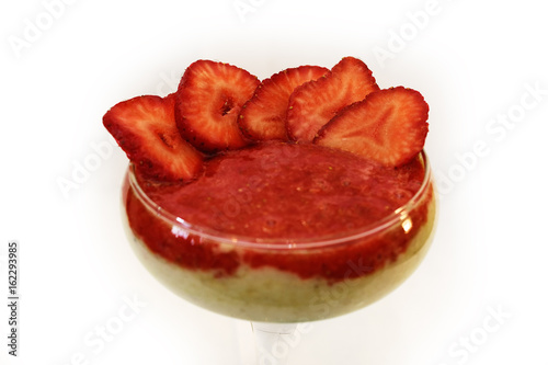 srawberries and glass photo