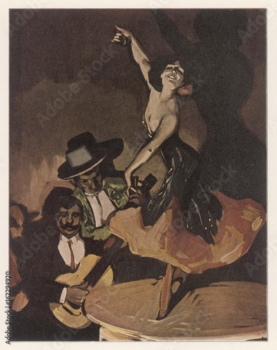 Spanish Dance - Fandango. Date: 1908