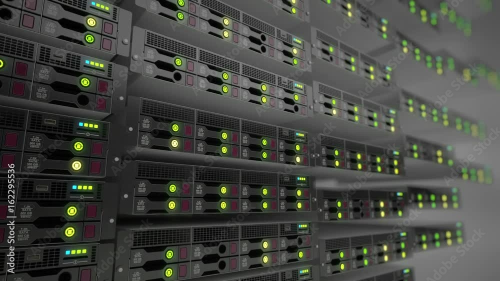 Modern datacenter. Cloud computing. 3d rendering Modern datacenter. Cloud computing. 3d rendering