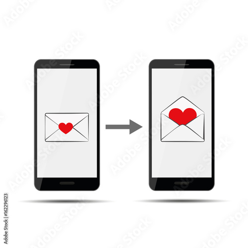 liebespost via smartphone
